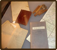 Σημειωματάρια και χάρτες από τα ταξίδια του
